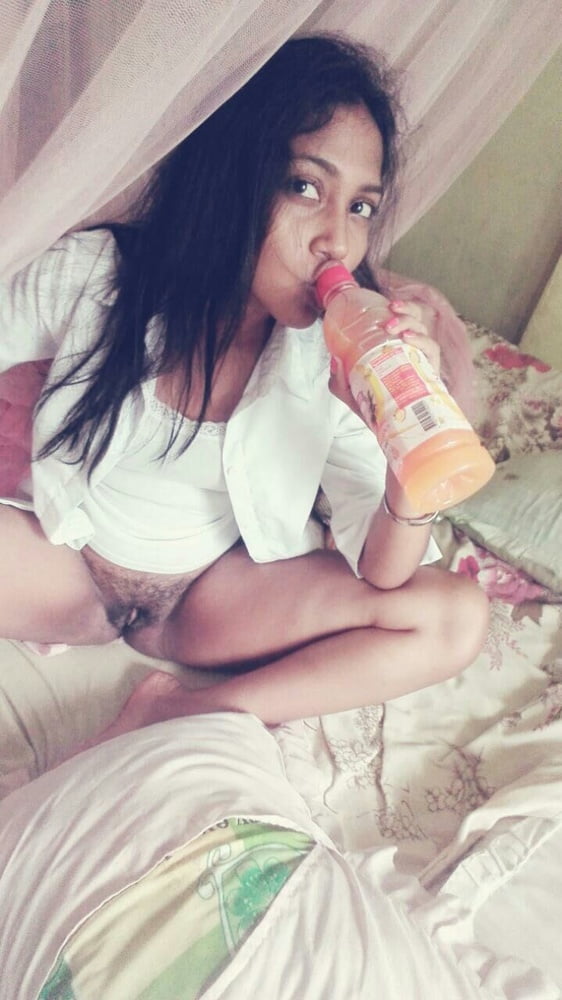 amateur Indian college girl drinking