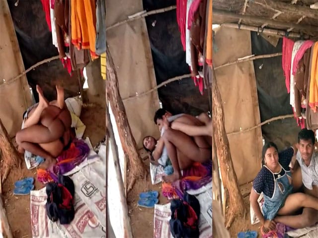 Indian slum couple