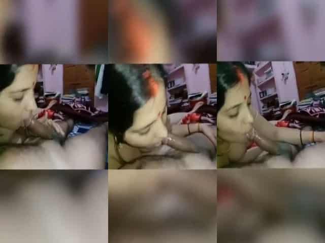 Bihari housewife sucking dick of her pervert husband
