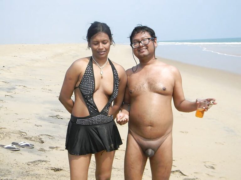 Indian couple beach sex