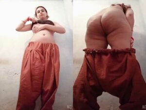 Desi Punjabi girl showing her boobs