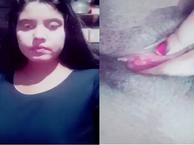 Bangladeshi village girl rubbing black