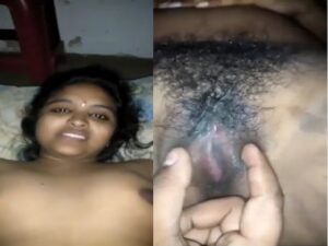 Tamil wife hairy pussy fingering viral sex