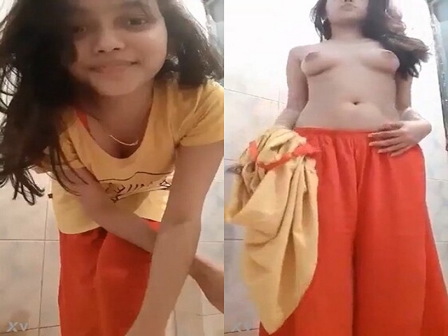Bengali 19yo college teen topless in