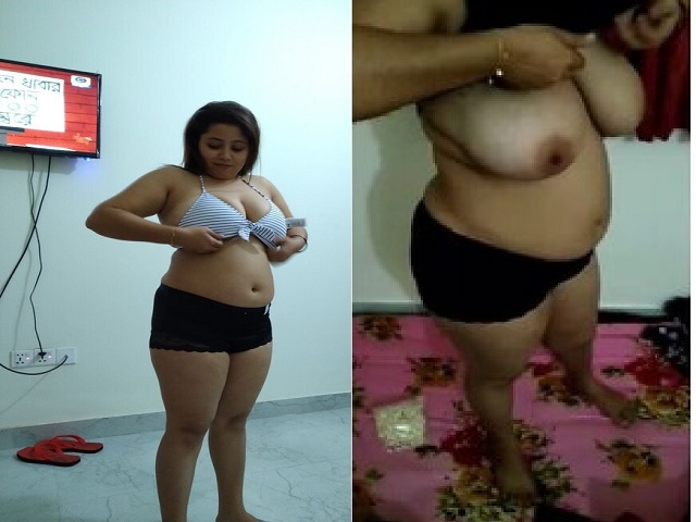 Bengali big boobs bhabhi removing bra viral
