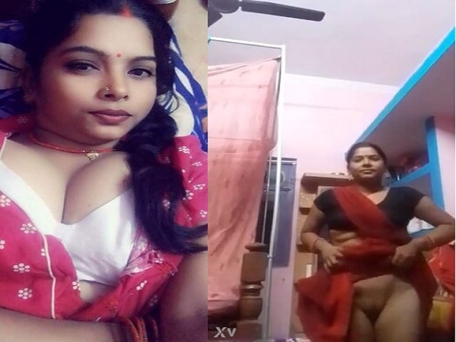 Desi Village Bhabhi Lifting Saree Pussy